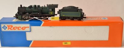 ROCO "HO" ROCO 43228 locomotive belge 050, tender 3 axes, type 90 089, en vert lignes...
