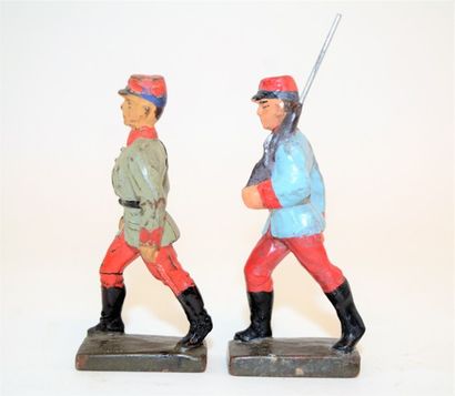 Linéol LINEOL (2): 1 officer and 1 Brazilian soldier. Good condition.