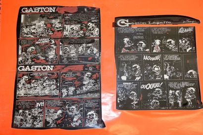 BANDES DESSINÉES Comic: Lot of 6 offset films of Gaston by Franquin for the printing...
