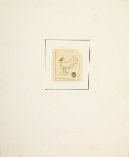 CESAR (1921-1998): dessin au crayon, signé...