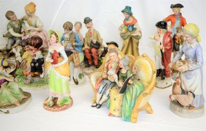 null Lot of 25 statuettes in cookie. (accidents)