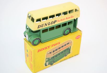 null DINKY TOYS 290: Bus Double Deck "Dunlop" vert et beige. MIB.