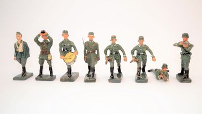 DURSO (8): groupe de 8 soldats Allemands...