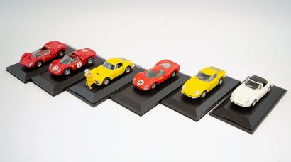 null 6 Ferrari au 1/43ème, différentes marques et modèles (Brumm, Solido, Model ...