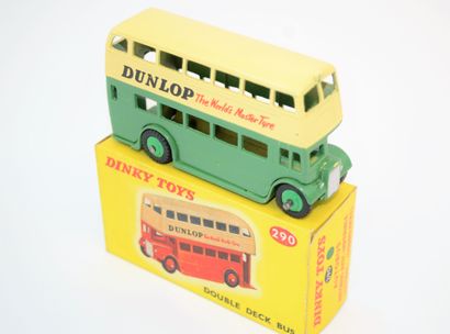 null DINKY TOYS 290: Bus Double Deck "Dunlop" vert et beige. MIB.