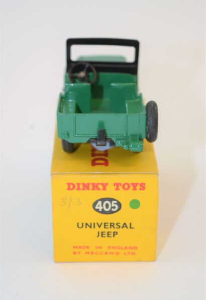 null DINKY TOYS n°405: Universal Jeep dark green, 1954/66. MIB.