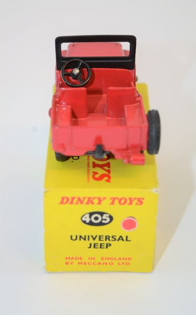 null DINKY TOYS n°405: Universal Jeep, Red, 1954/1966. MIB.