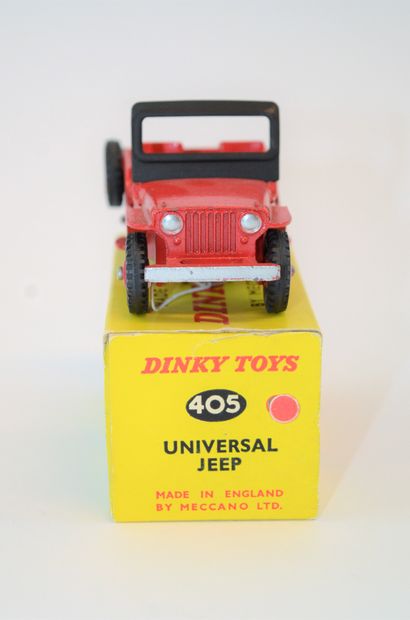 null DINKY TOYS n°405: Universal Jeep, Red, 1954/1966. MIB.