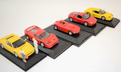 null 9 Ferrari au 1/43ème, divers marques et modèles (Mercury, Model Box, Burago,...