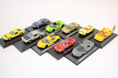 null 10 Lamborghini au 1/43ème, marques et modèles différents (Minichamps, Solido,...