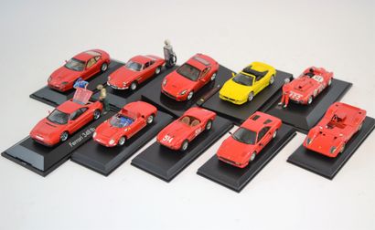 null 10 Ferrari au 1/43ème, différentes marques et modèles (Top Model Collection,...