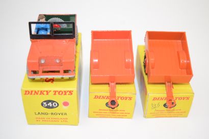 null DINKY TOYS 340+341 (x2): Land-Rover et Land-rover trailer (roues noirs et grises)....