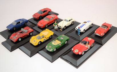 null 10 Ferrari au 1/43ème, différentes marques et modèles (Solido, Art Model, Vitesse,...