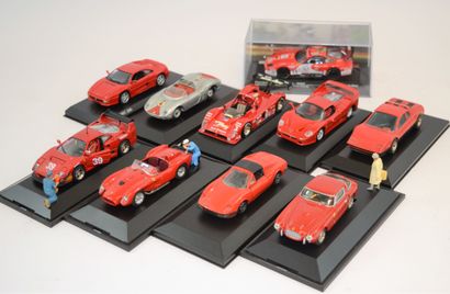 null 10 Ferrari au 1/43ème, marques et modèles divers (Bang, Norev, Progetto K, Burago,...