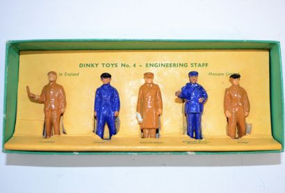 null DINKY TOYS N°4: Engineering staff "Miniature figures for models Railways", échelle...