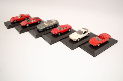 null 6 Ferrari au 1/43ème, marques et modèles divers (Solido, Mercury, Tomica, B...
