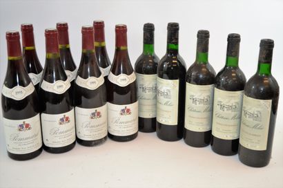 Vins (12) 12 bouteilles de vin, dont 7 "Pommard La Chanière doùmaine Jean Pascal...