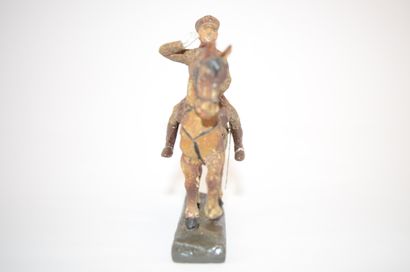 null LINEOL: figurine en composition de Léopold III à cheval.