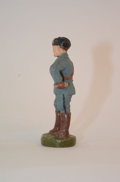 null CLAIRON: figurine en composition de Mussolini. Bon état.