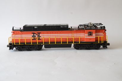 MTH MTH USA réf 205508, grande locomotive électrique, CC, en rouge lignes blanches,...