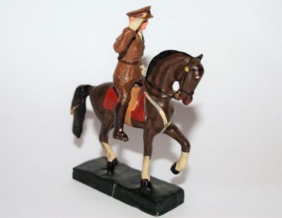 null N.B (Nazaire Beusaert): Léopold III à cheval en composition. Version "Bon Marché"....