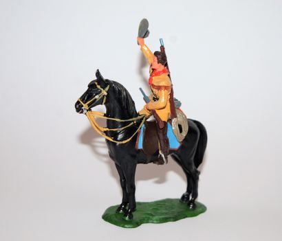 ELASTOLIN ELASTOLIN Plastic, ref. 7550: "Old Shatterhand" on horseback, in original...