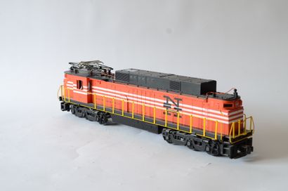 MTH MTH USA réf 205508, grande locomotive électrique, CC, en rouge lignes blanches,...