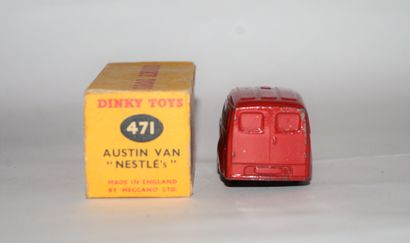 DINKY DINKY TOYS 471 : Fourgon Austin "Nestlé", en boite, avec jantes jaunes. Bon...