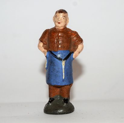 ELASTOLIN ELASTOLIN: 1 butcher figurine in composition. Good condition, rare. Circa...