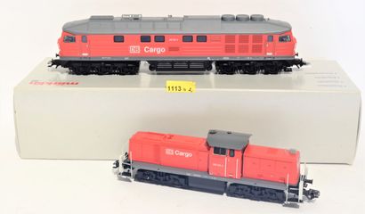 MARKLIN MÄRKLIN (2) locomotives de la DB
- 36420 CC de la Db en rouge "CARGO", type...