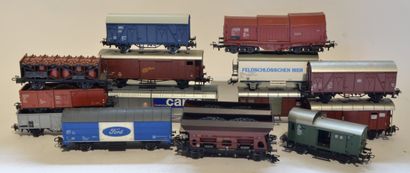 MARKLIN MÄRKLIN (15) various freight cars, from various companies, SBB, DB, CFL etc...