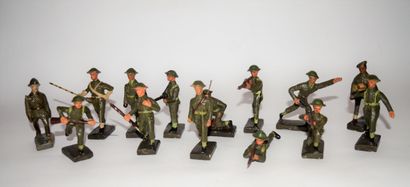 DURSO DURSO Tardif : 13 Soldats Belges en composition, on y ajoute 1 soldat ALMA....