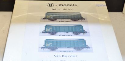null (4) set de wagons belges :
- set de deux container transport 
- Van Biervliet...
