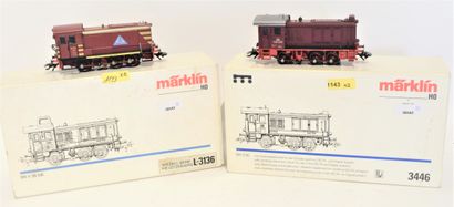 MARKLIN MÄRKLIN (2) diesel de manoeuvre
- L-3136 (1990) "Speziell serie fir Lëtzebuerg",...