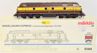 MARKLIN MÄRKLIN 83468 (2015) Diesel CC luxembourgeoise, série 1801, bordeaux et jaune,...