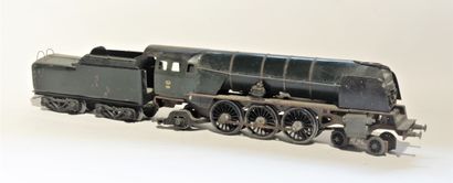 CAM CAM locomotive Pacific type 1 SNCB, peinte en vert n°1022, tender à 4 axes, modèle...