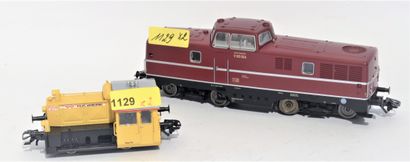 MARKLIN MÄRKLIN (2) locomotives DB et privé
- 36080 diesel de la DB, BB BRV80 004,...