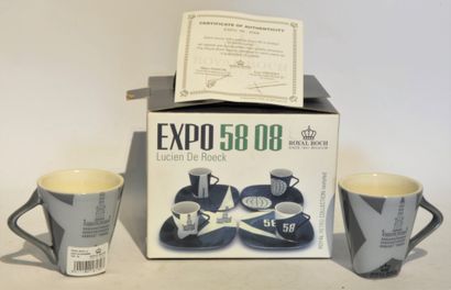 EXPO 58 EXPO 58
ROYAL BOCH (Tasses) EXPRESSO for 4 ; limited edition
avec certificat...