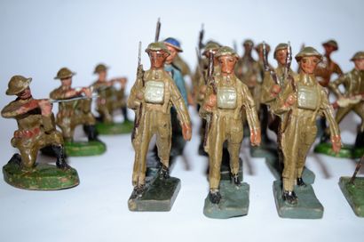 DURSO DURSO & SOLIDO Belge (4) : 26 soldats Anglais en composition, états de bon/moyen...