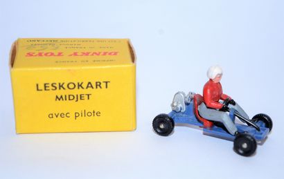 DINKY DINKY TOYS 512 : Leskokart Midget bleu, pilote rouge, en boite, proche du ...