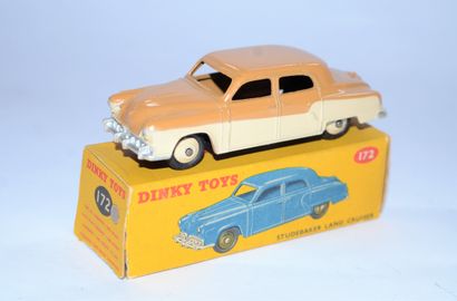 DINKY DINKY TOYS 172: 1954/56 Studebaker Land Cruiser, cream and bronze, cream hubs....