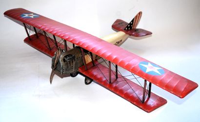 null Avion biplan US "The Flying Circus, a Trill for the Nation", en bois, métal...