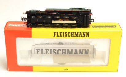 FLEISCHMANN FLEISCHMANN 1091B, locotender 050 de la SNCB, verte, type 98040, 3 rails...