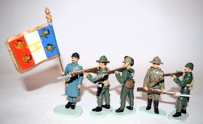 CBG CBG Moderne : 10 soldats de la grande guerre, en métal, au 1/24 ème. Tout pays,...