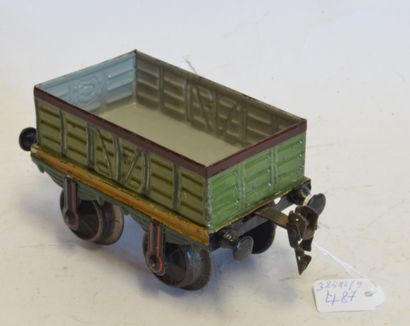MARKLIN MÄRKLIN écart I, 1816/I (1903/14) wagon ouvert, 2 axes, vert olive, 13cm,...