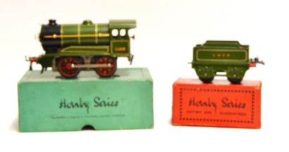 HORNBY HORNBY très belle locomotive, 0-2-0, tender à deux axes, verte, du "LNER",...