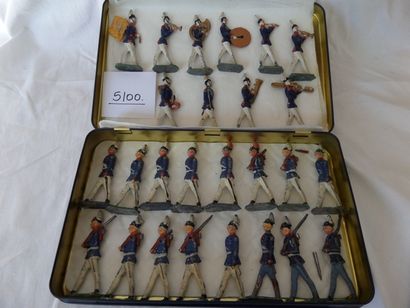 null Plats de Nuremberg : Lot de figurines de 65mm, datant de la fin du 19° siècle...
