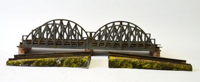 BING 11440/1 pont à double arches et deux...