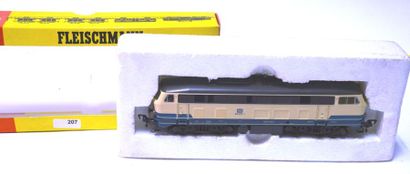 FLEISCHMANN 4933 loco diesel, BB, en bleu...