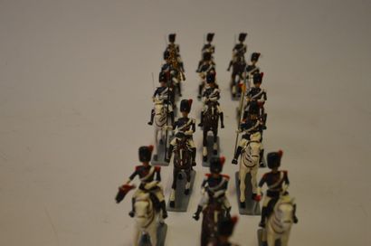 null G&W Manufacture de soldats de plomb, ensemble de 15 cavaliers de l'escorte Royale...